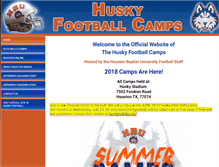 Tablet Screenshot of huskyfbcamps.com